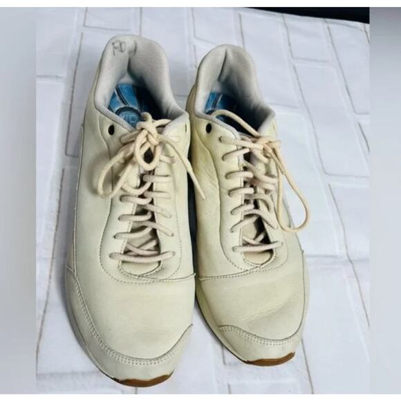 Rock-port DMX cream leather sneakers size 8.5 - Picture 3 of 9